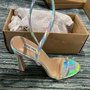 Steve Madden Becky Iridescent heels size 10